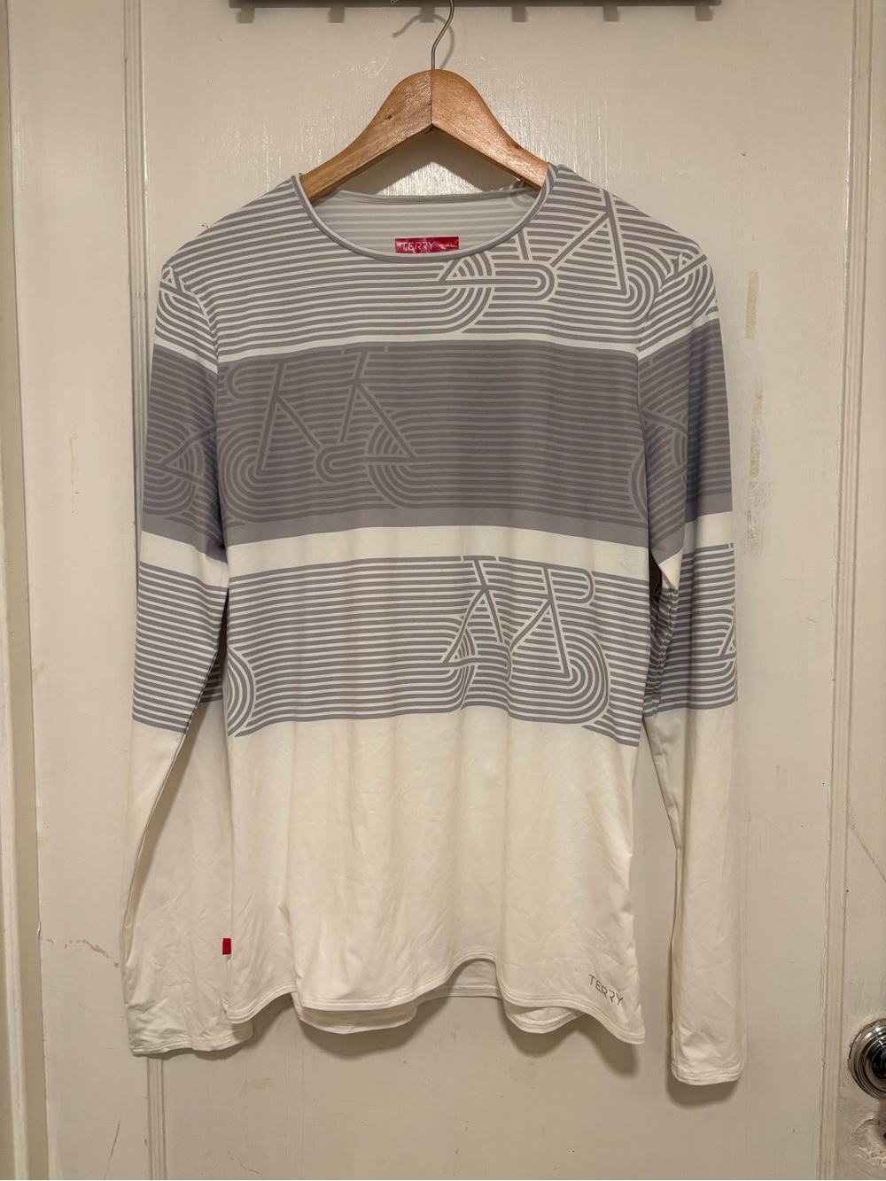 TerryBikes Women's Gray & White Long Sleeve Jersey